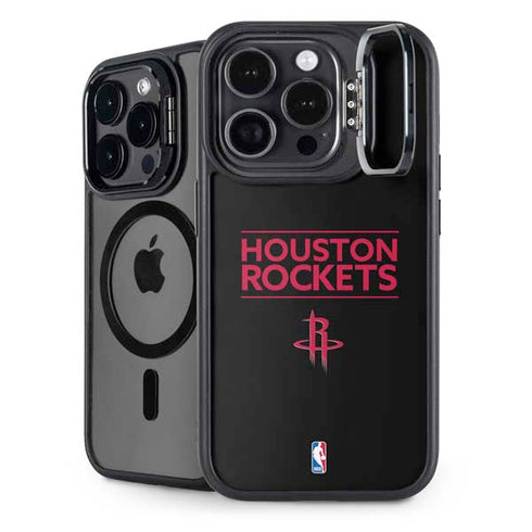 NBA Houston Rockets Standard - Black iPhone 14 Pro Max Kickstand Case