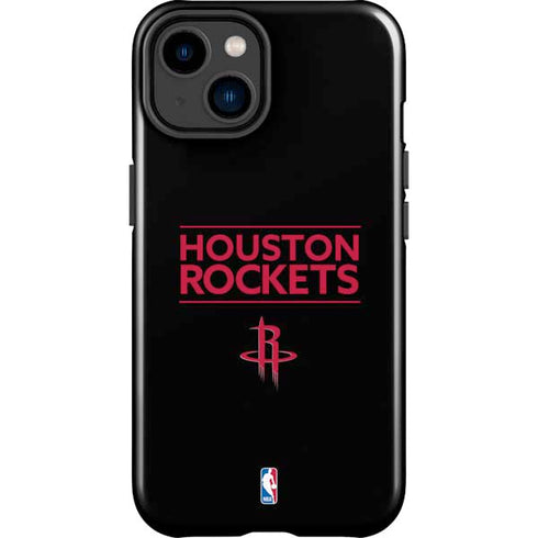 NBA Houston Rockets Standard - Black iPhone 15 Impact Case