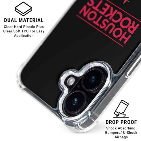 NBA Houston Rockets Standard - Black iPhone 16 MagSafe Case