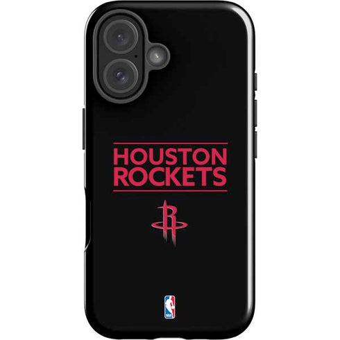 NBA Houston Rockets Standard - Black iPhone 16 Plus Impact Case