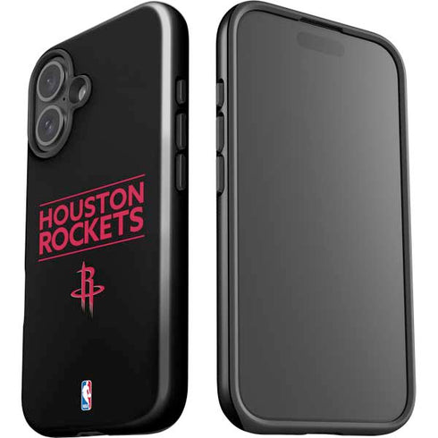 NBA Houston Rockets Standard - Black iPhone 16 Plus Impact Case
