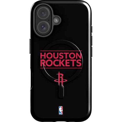 NBA Houston Rockets Standard - Black iPhone 16 Plus Magsafe Impact Case