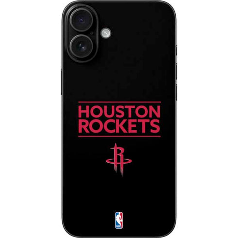 NBA Houston Rockets Standard - Black iPhone 16 Plus Skin
