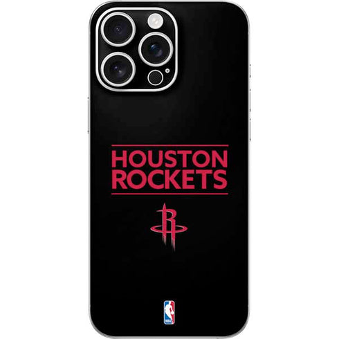 NBA Houston Rockets Standard - Black iPhone 16 Pro Max Skin