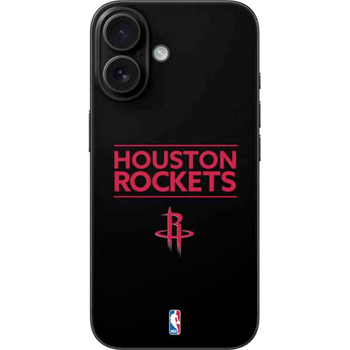 NBA Houston Rockets Standard - Black iPhone 16 Skin