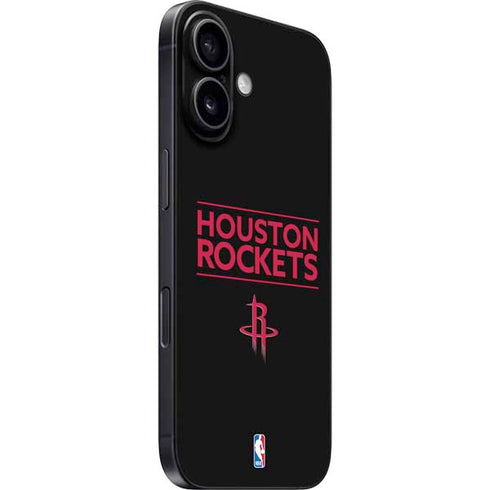 NBA Houston Rockets Standard - Black iPhone 16 Skin