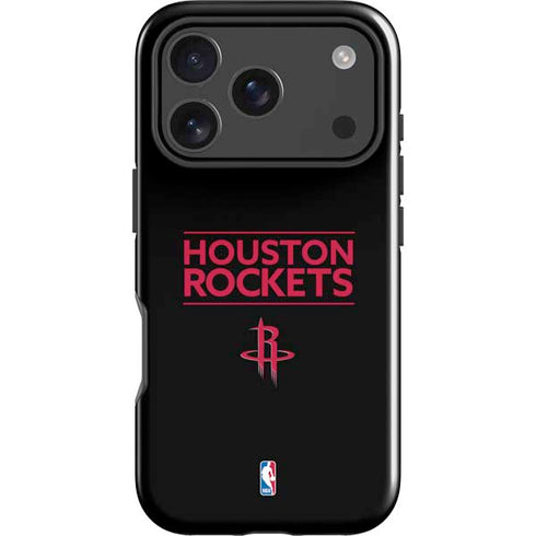 NBA Houston Rockets Standard - Black iPhone 18 Pro Impact Case
