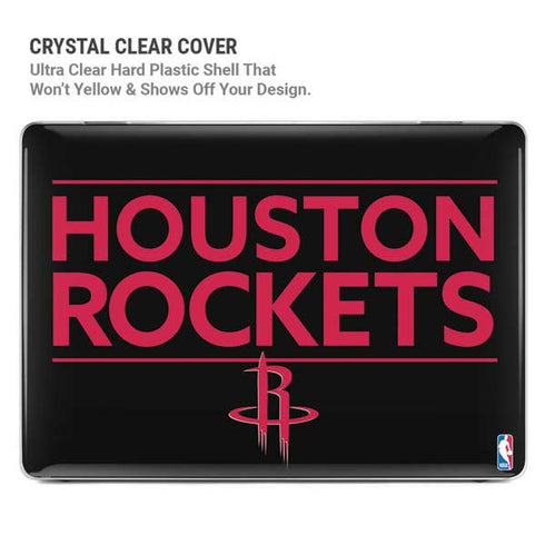 NBA Houston Rockets Standard - Black MacBook Pro 14in (2021-24) Case plus Skin
