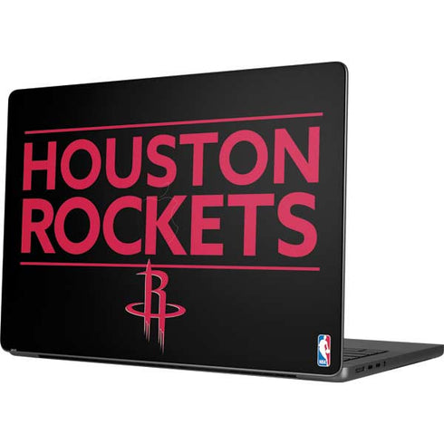 NBA Houston Rockets Standard - Black Apple MacBook Pro 14-inch Skin