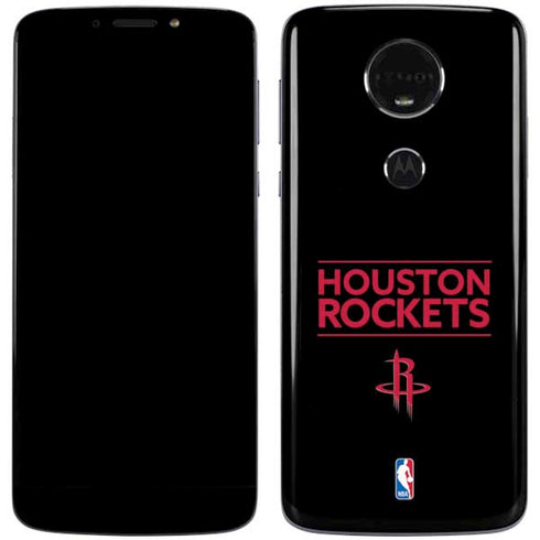 NBA Houston Rockets Standard - Black Moto E5 Plus Skin