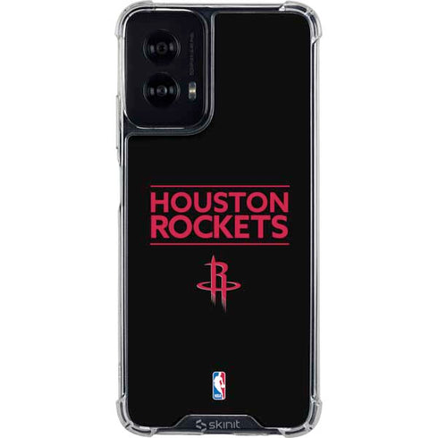 NBA Houston Rockets Standard - Black Moto G Power 5G (2024) Clear Case