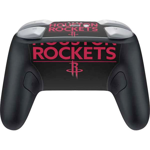 NBA Houston Rockets Standard - Black Nintendo Switch 2 (2025) Pro Controller Skin