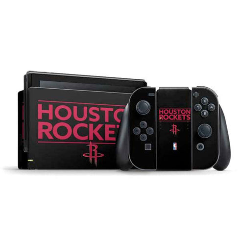 NBA Houston Rockets Standard - Black Nintendo Skins