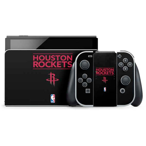 NBA Houston Rockets Standard - Black Nintendo Skins