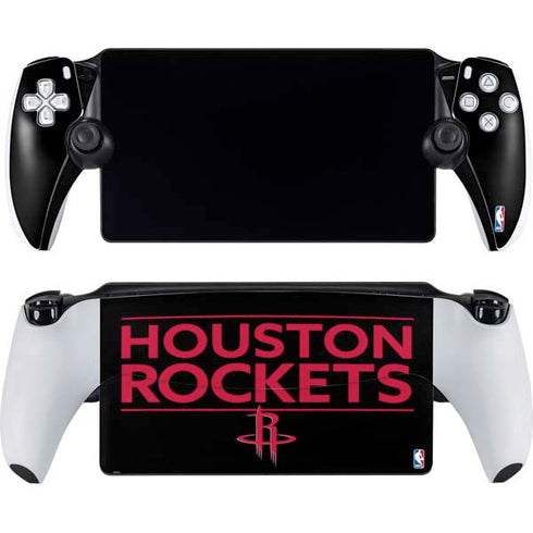 NBA Houston Rockets Standard - Black PlayStation Portal Remote Player Skin