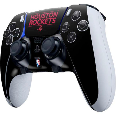 NBA Houston Rockets Standard - Black PS5 DualSense Edge Pro Controller Skin