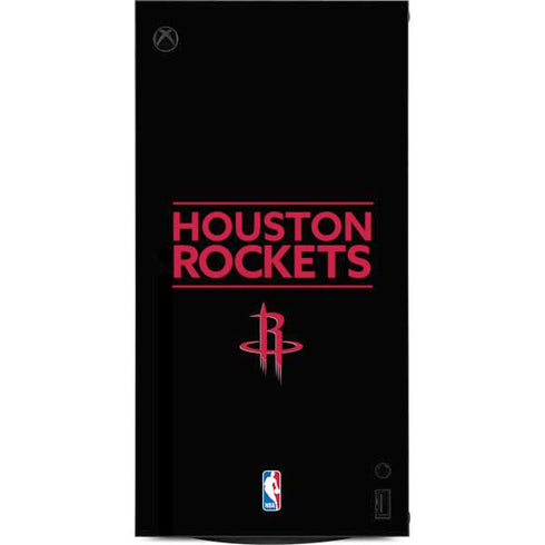 NBA Houston Rockets Standard - Black XBox Series X Digital Edition Console Skin
