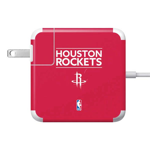 NBA Houston Rockets Standard - Red 85W Power Adapter (15 and 17 inch MacBook Pro Charger) Skin