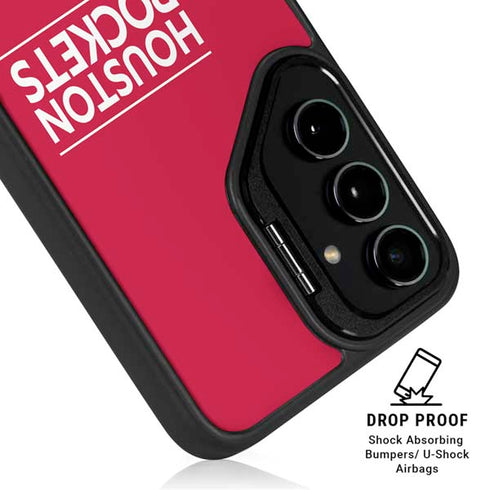 NBA Houston Rockets Standard - Red Galaxy S24 FE Kickstand Case