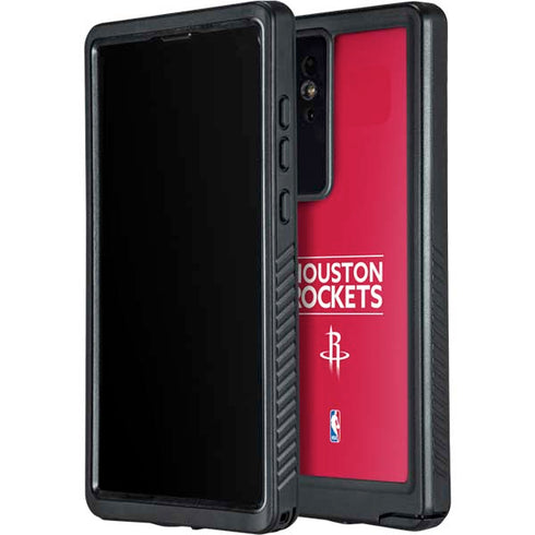 NBA Houston Rockets Standard - Red Galaxy S24 Ultra Waterproof Case
