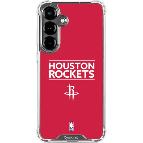 NBA Houston Rockets Standard - Red Galaxy S26 Plus Clear Case