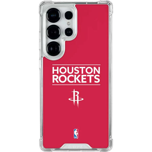 NBA Houston Rockets Standard - Red Galaxy S26 Ultra Clear Case