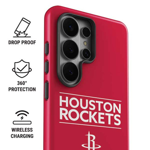 NBA Houston Rockets Standard - Red Galaxy S26 Ultra Impact Case