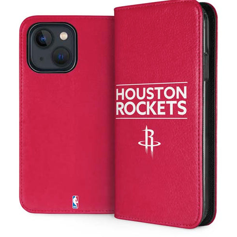 NBA Houston Rockets Standard - Red iPhone 13 Folio Case