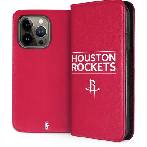 NBA Houston Rockets Standard - Red iPhone 13 Pro Folio Case