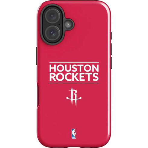 NBA Houston Rockets Standard - Red iPhone 16 Impact Case