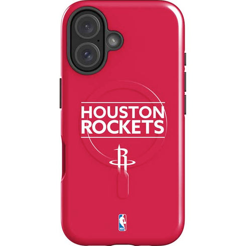 NBA Houston Rockets Standard - Red iPhone 16 Magsafe Impact Case