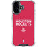 NBA Houston Rockets Standard - Red iPhone 16 Plus Clear Case