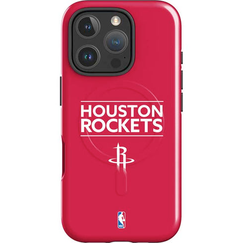 NBA Houston Rockets Standard - Red iPhone 16 Pro Magsafe Impact Case