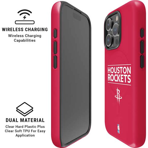 NBA Houston Rockets Standard - Red iPhone 16 Pro Max Magsafe Impact Case