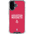 NBA Houston Rockets Standard - Red iPhone 17 Clear Case