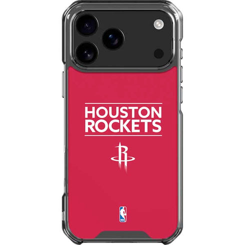 NBA Houston Rockets Standard - Red iPhone 18 Pro Max Clear Case