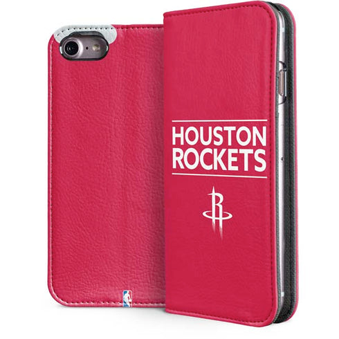 NBA Houston Rockets Standard - Red iPhone 7 Folio Case