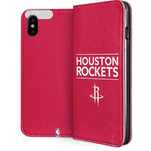 NBA Houston Rockets Standard - Red iPhone 8 Folio Case