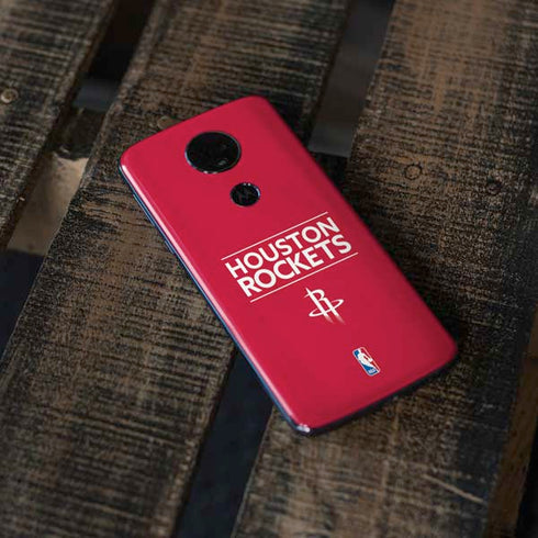 NBA Houston Rockets Standard - Red Moto E5 Plus Skin