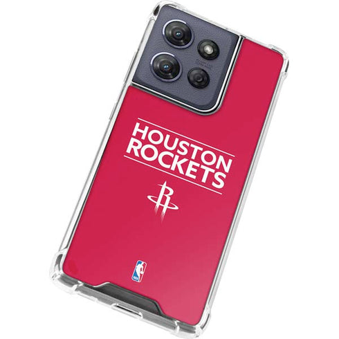 NBA Houston Rockets Standard - Red Moto G Play 5G (2025) Clear Case