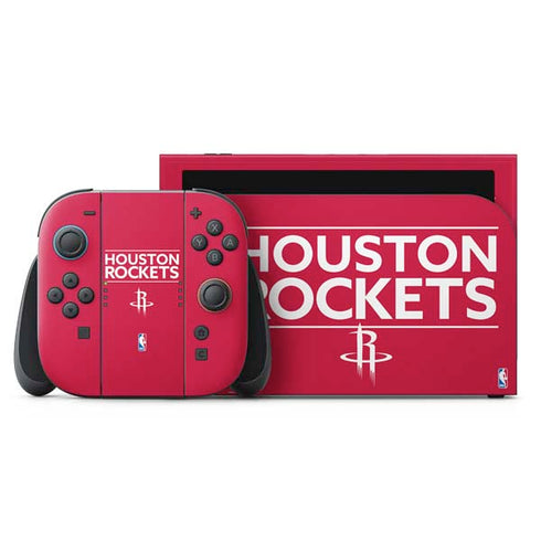 NBA Houston Rockets Standard - Red Nintendo Switch 2 (2025) with Joy-Con Skin