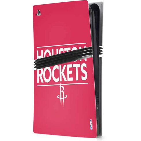NBA Houston Rockets Standard - Red PS5 Pro Console Skin