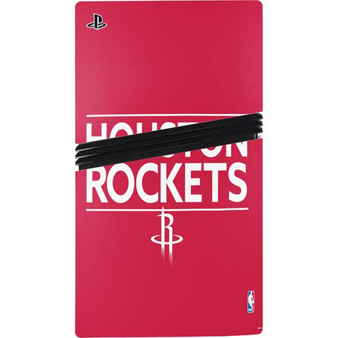 NBA Houston Rockets Standard - Red PS5 Pro Console Skin