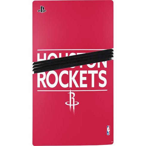 NBA Houston Rockets Standard - Red PS5 Pro Disk Console Skin