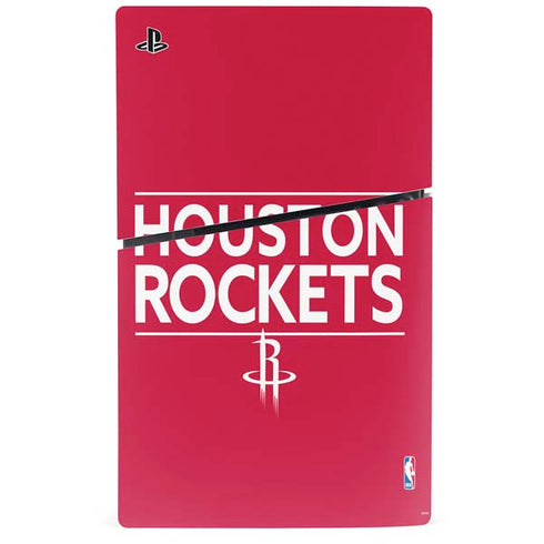 NBA Houston Rockets Standard - Red PS5 Slim Digital Edition Console Skin