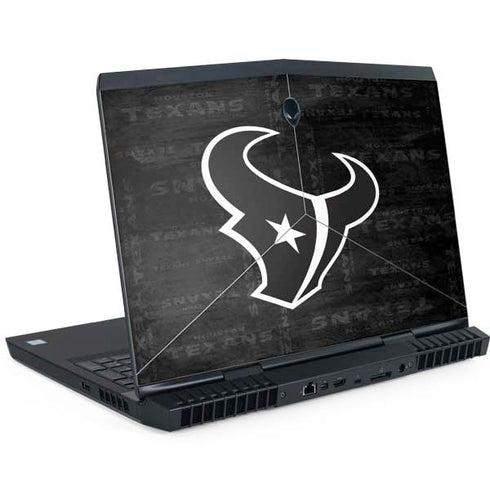 NFL Houston Texans Black & White Dell Alienware Skin