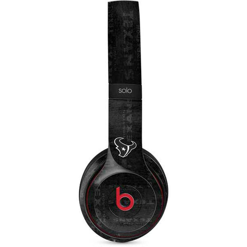 NFL Houston Texans Black & White Beats Solo 3 Wireless Skin
