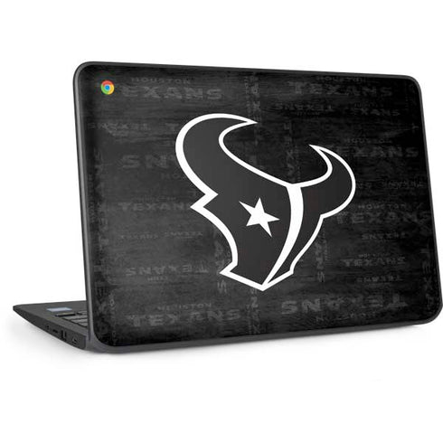 NFL Houston Texans Black & White HP Chromebook Skin