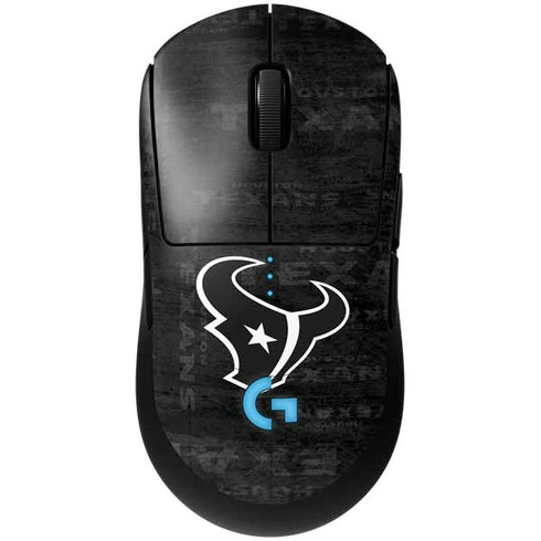 NFL Houston Texans Black & White G Pro Wireless Gaming Mouse Skin