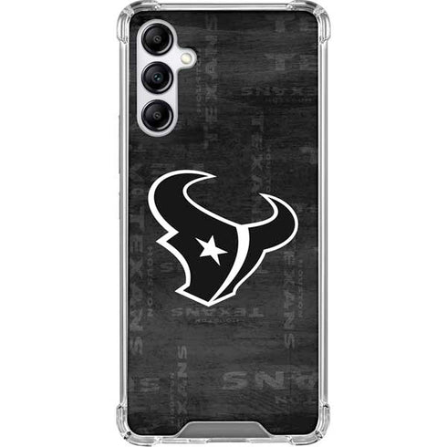 NFL Houston Texans Black & White Gabb Phone 4 Clear Case